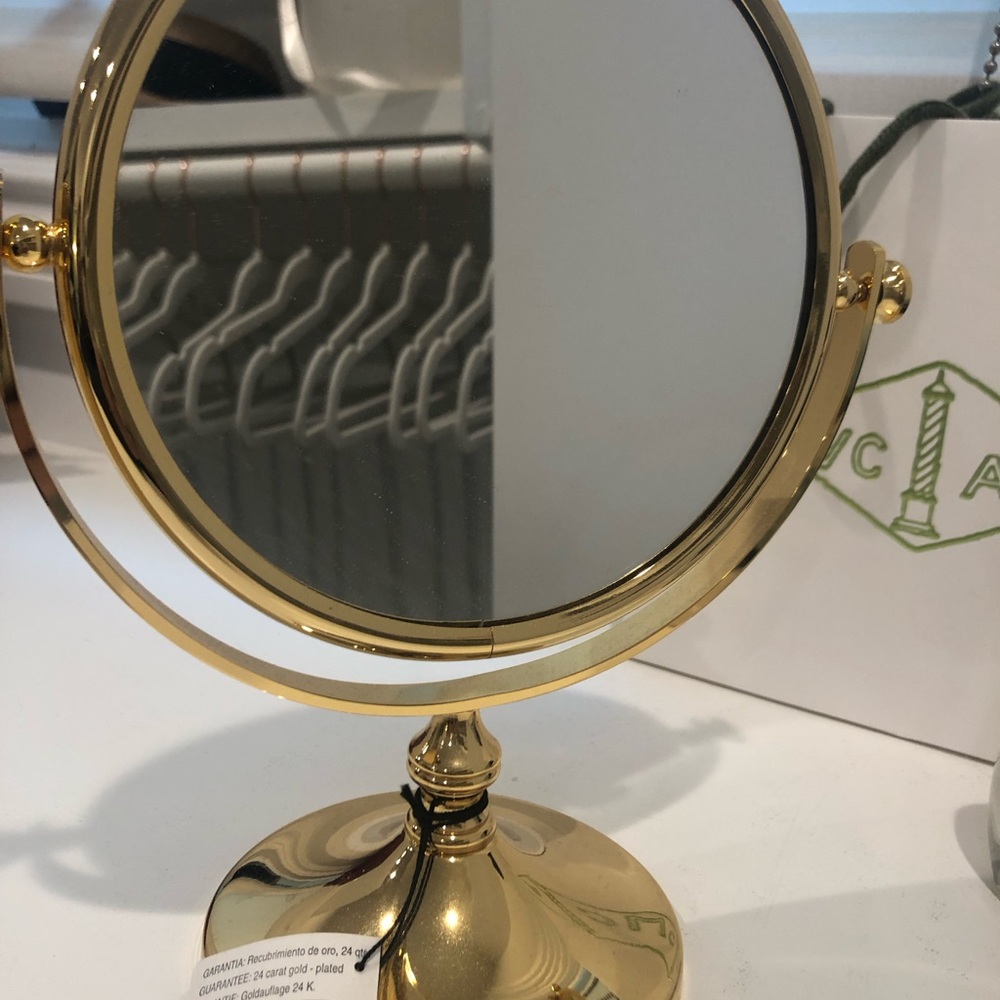 Elegant 24 karat Gold Plated Vanity Mirror